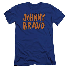 Johnny Bravo JB Logo Men's Ultra-Soft 30/1 Cotton Slim Short-Sleeve T-Shirt