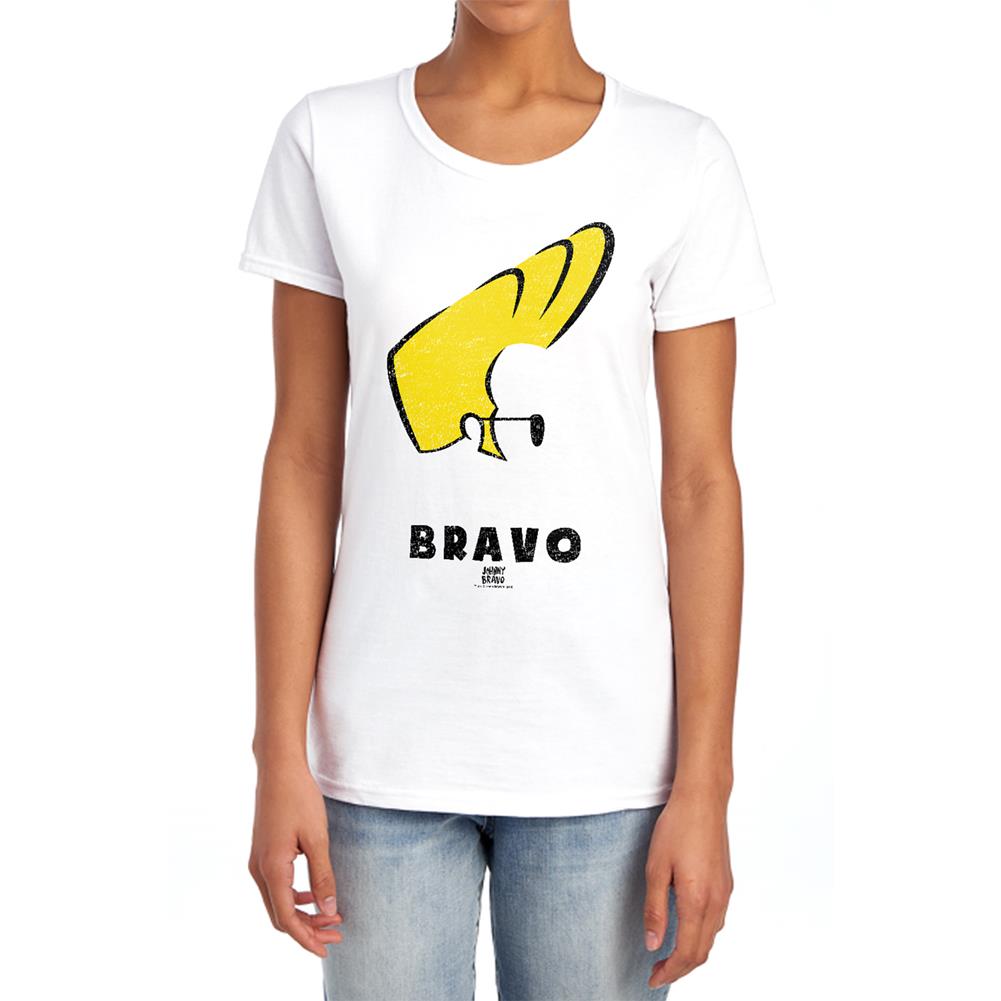 Johnny Bravo Johnny Hair Women's 18/1 Cotton Short-Sleeve T-Shirt