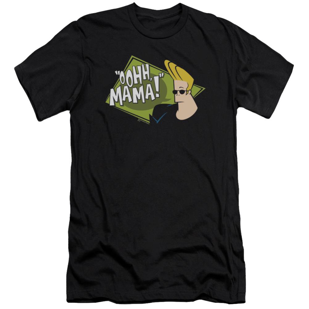 Johnny Bravo Oohh Mama Men's Ultra-Soft 30/1 Cotton Slim Short-Sleeve T-Shirt