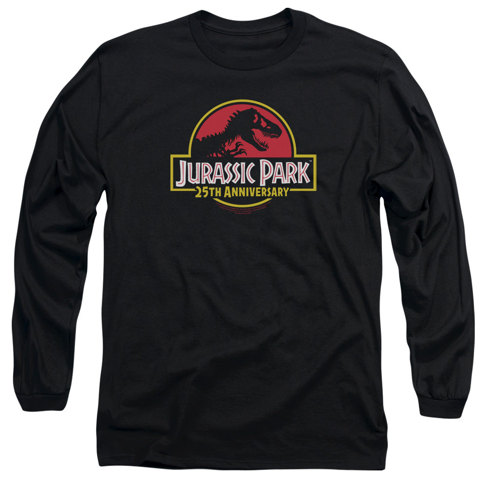 Jurassic Park 25th Anniversary Logo Men's 18/1 Cotton Long-Sleeve T-Shirt