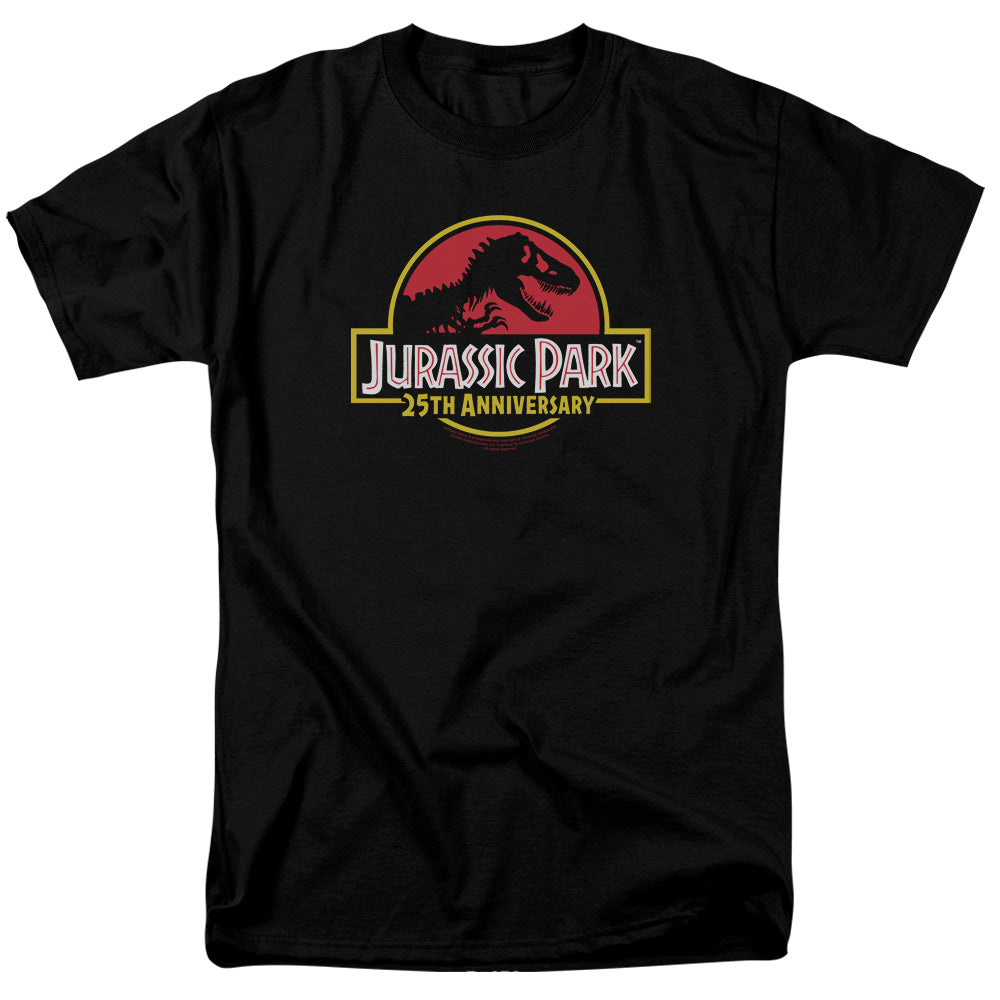 Jurassic Park 25th Anniversary Logo Men's 18/1 Cotton Short-Sleeve T-Shirt