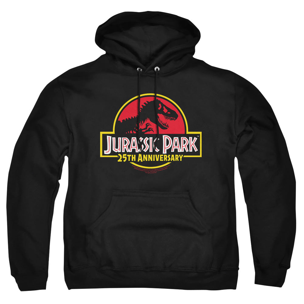 Jurassic Park 25th Anniversary Logo Men's Pull-Over 75 25 Poly Hoodie
