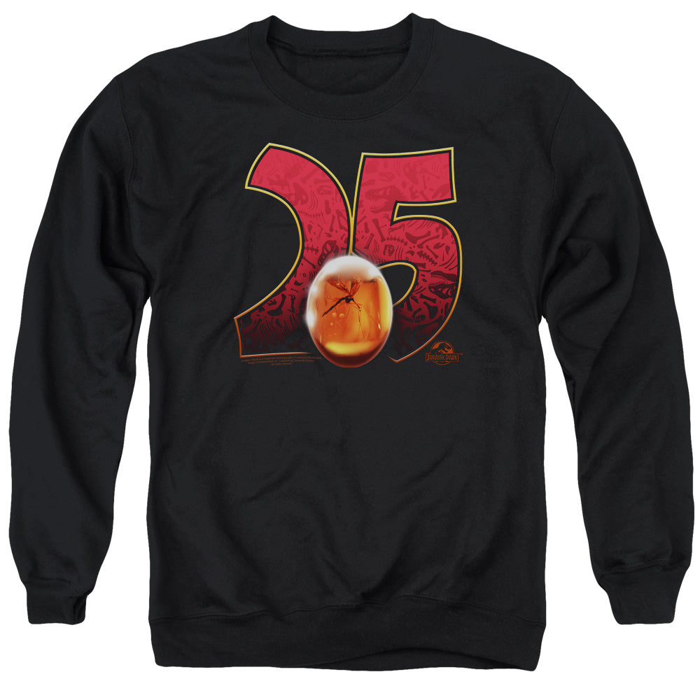 Jurassic Park Amber Men's Crewneck 50 50 Poly Long-Sleeve T-Shirt