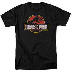 Jurassic Park Classic Logo Men's 18/1 Cotton Short-Sleeve T-Shirt