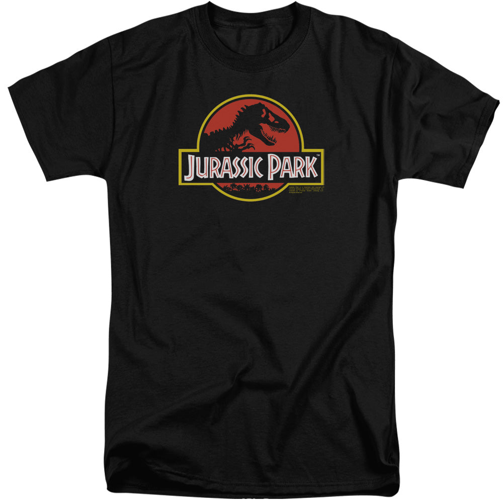 Jurassic Park Classic Logo Men's 18/1 Tall Cotton Short-Sleeve T-Shirt