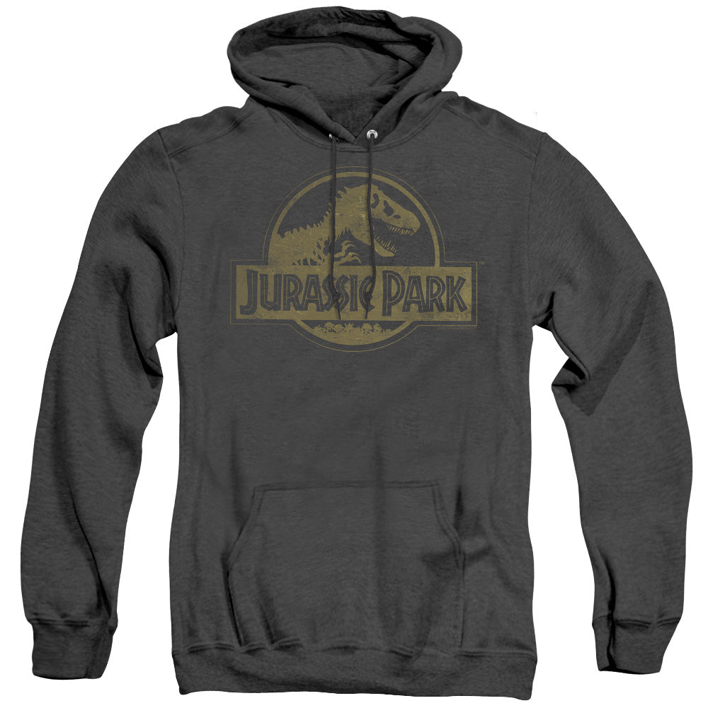Jurassic Park Distressed Logo Men's Pull-Over Hoodie