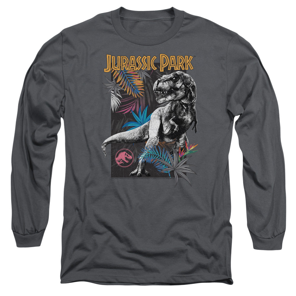 Jurassic Park Foliage Men's 18/1 Cotton Long-Sleeve T-Shirt