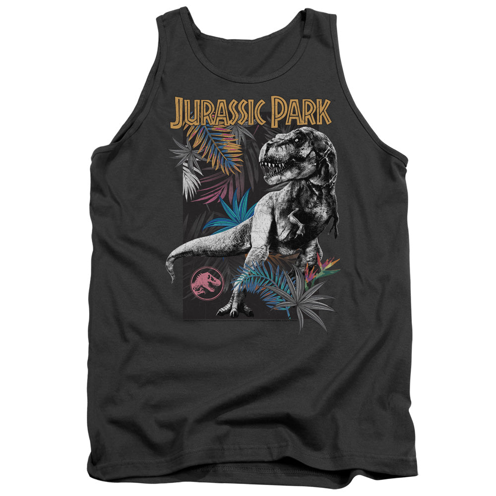 Jurassic Park Foliage Men's 18/1 Cotton Tank Top