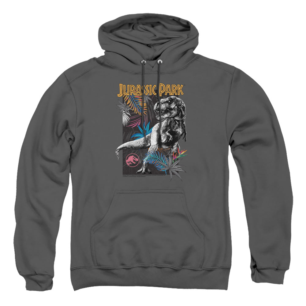 Jurassic Park Foliage Men's Pull-Over 75 25 Poly Hoodie