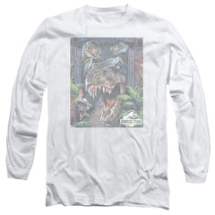 Jurassic Park Giant Door Men's 18/1 Cotton Long-Sleeve T-Shirt