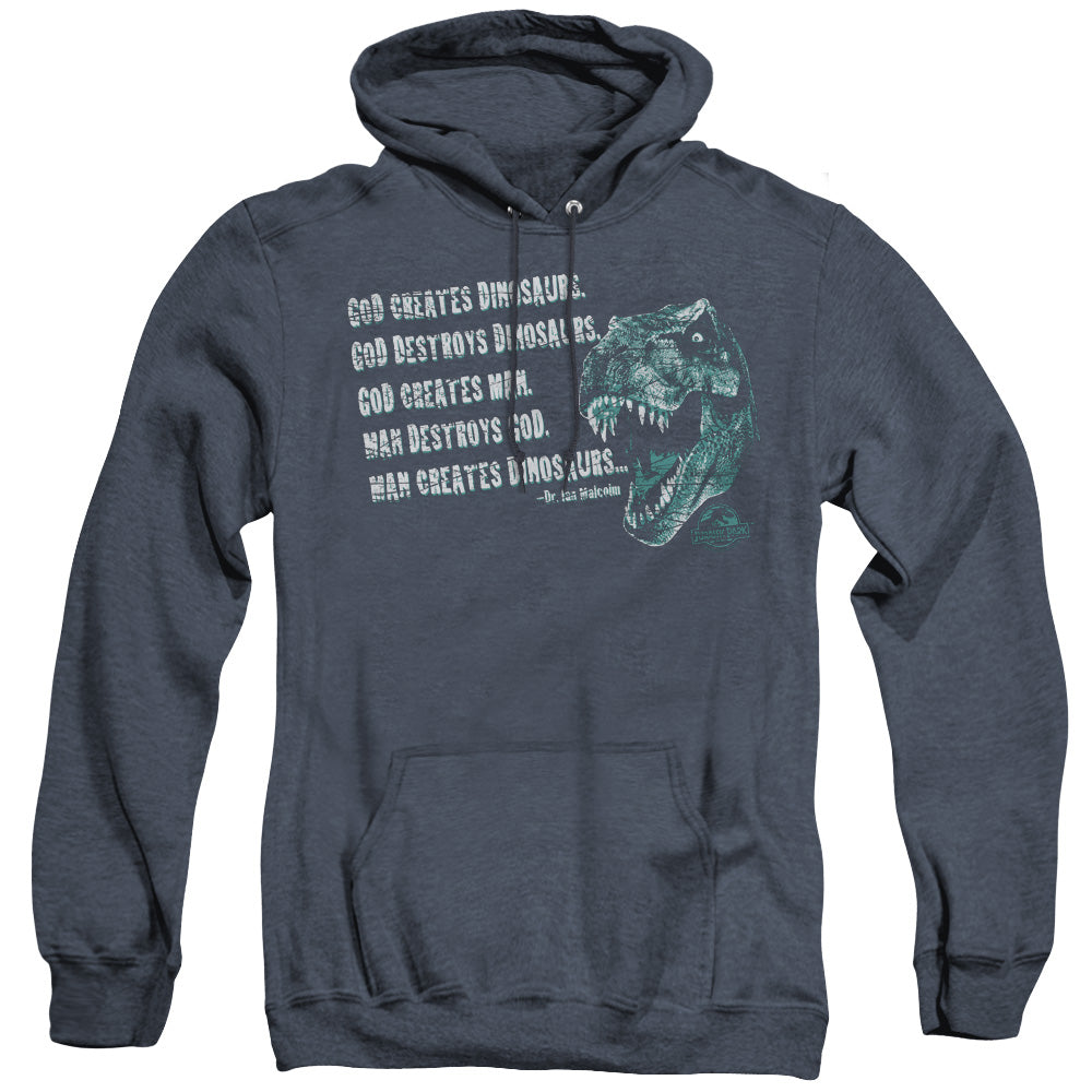Jurassic Park God Creates Dinosaurs Men's Pull-Over Hoodie