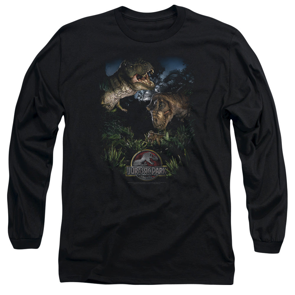 Jurassic Park Happy Family Men's 18/1 Cotton Long-Sleeve T-Shirt