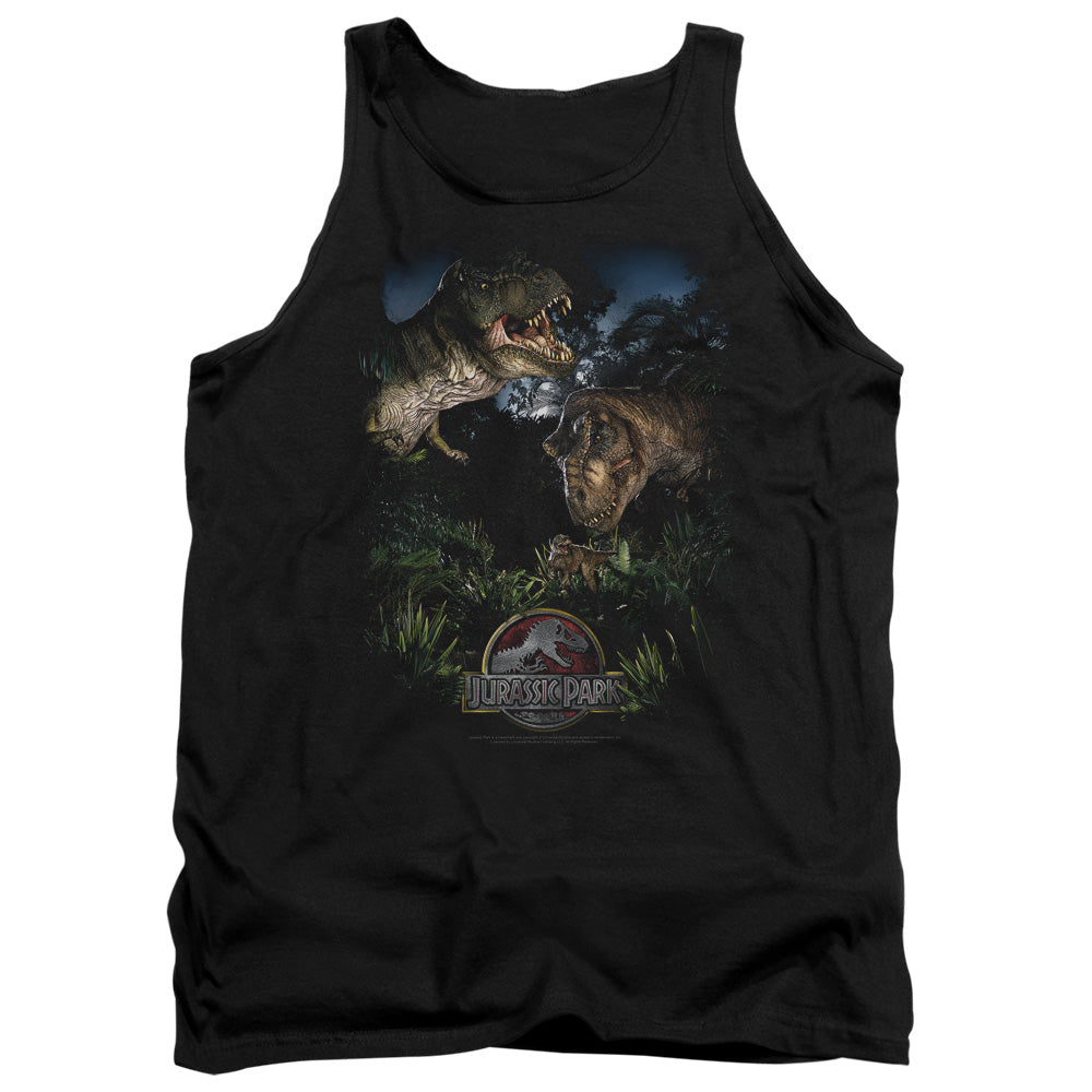 Jurassic Park Happy Family Men's 18/1 Cotton Tank Top