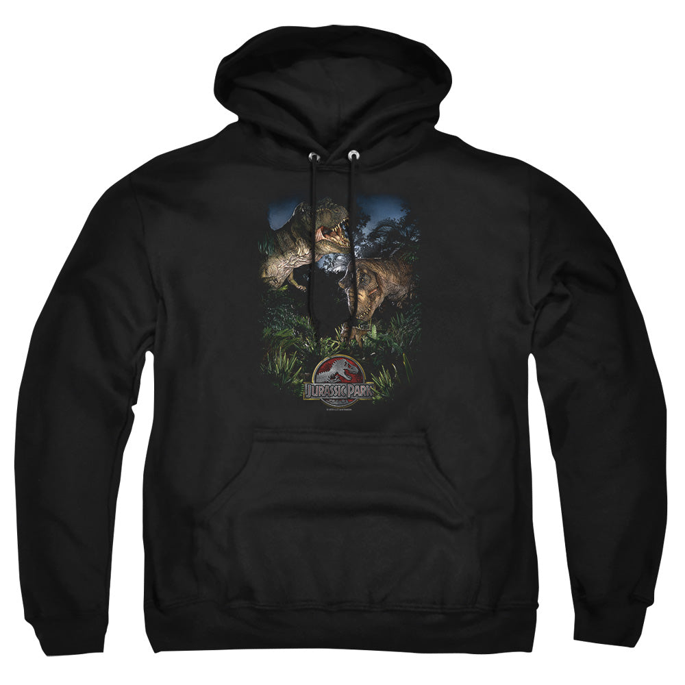 Jurassic Park Happy Family Men's Pull-Over 75 25 Poly Hoodie