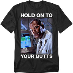 Jurassic Park Hold Onto Men's 18/1 Cotton Short-Sleeve T-Shirt