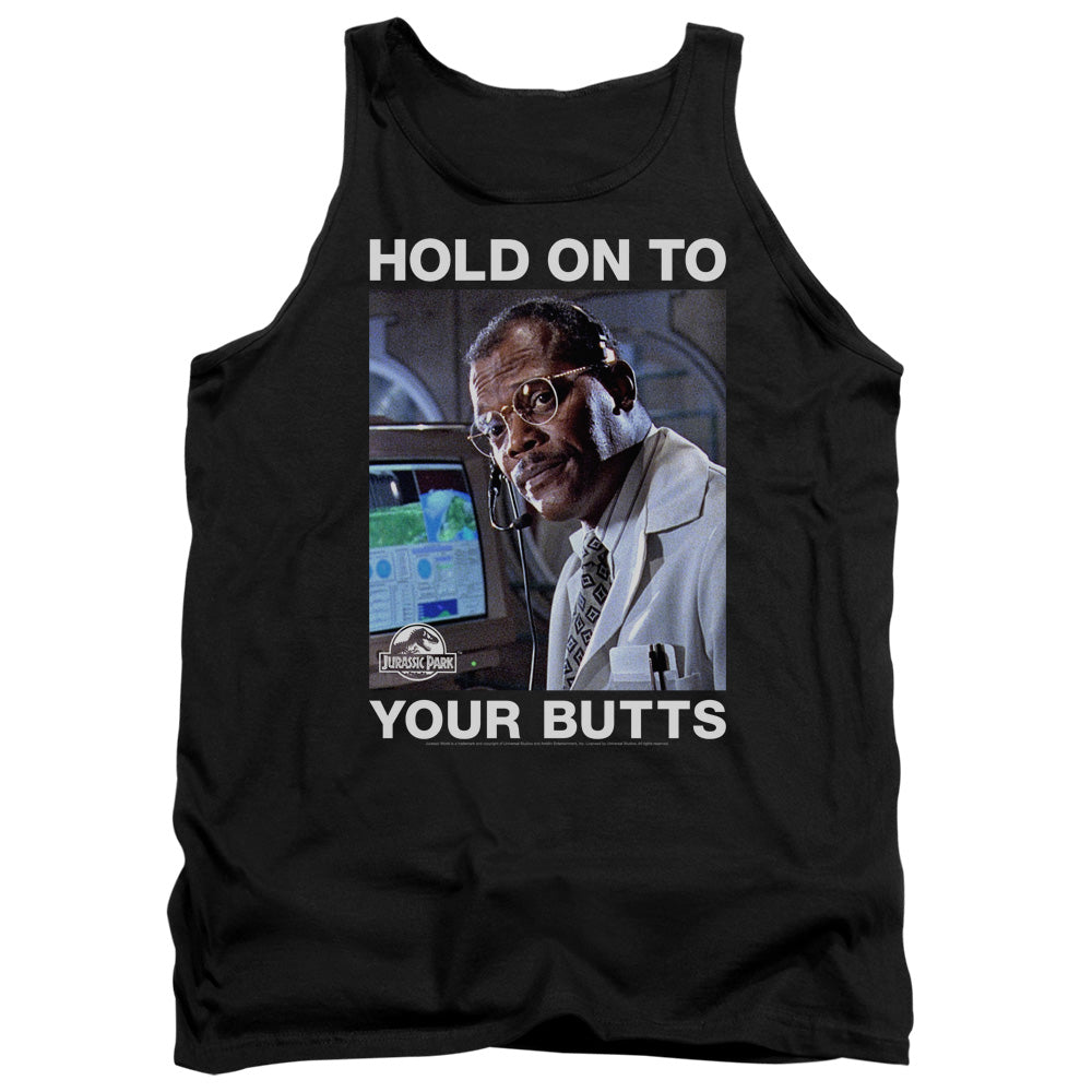 Jurassic Park Hold Onto Men's 18/1 Cotton Tank Top