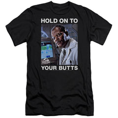 Jurassic Park Hold Onto Men's Ultra-Soft 30/1 Cotton Slim Short-Sleeve T-Shirt