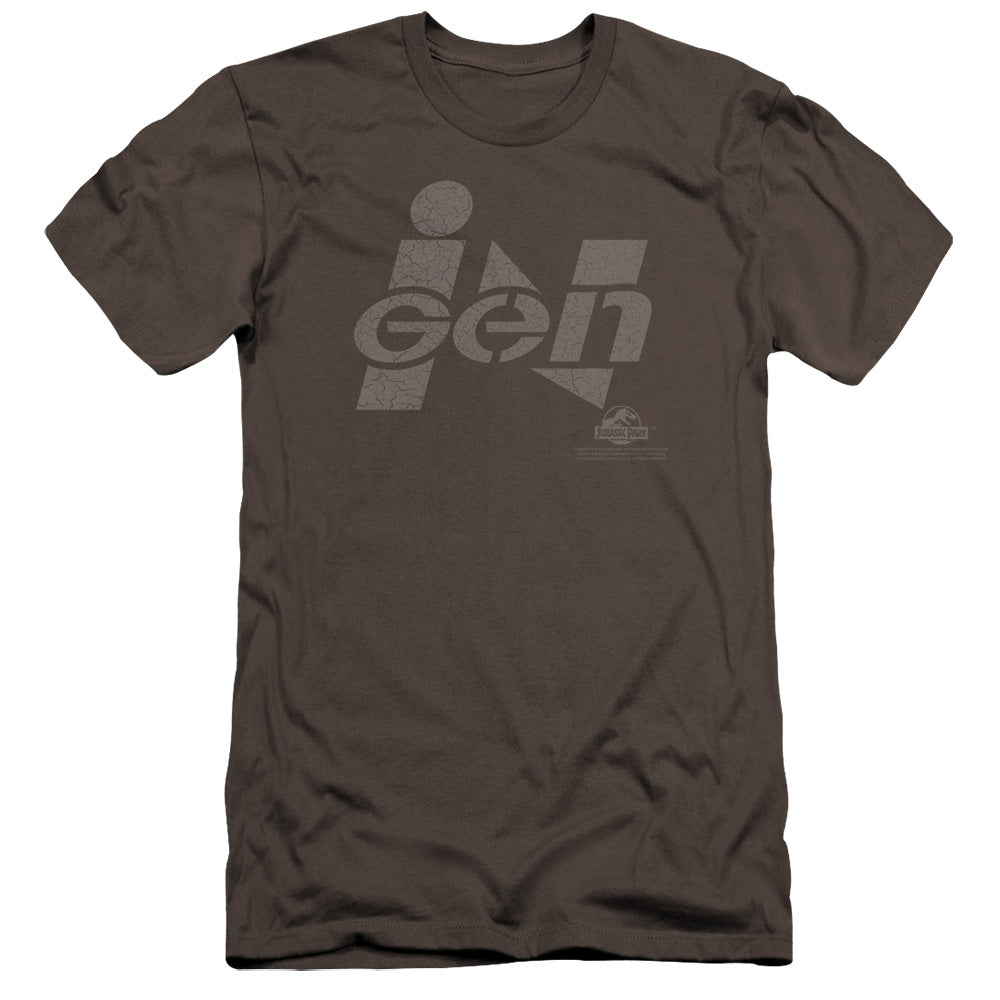 Jurassic Park Ingen Logo Men's Ultra-Soft 30/1 Cotton Slim Short-Sleeve T-Shirt