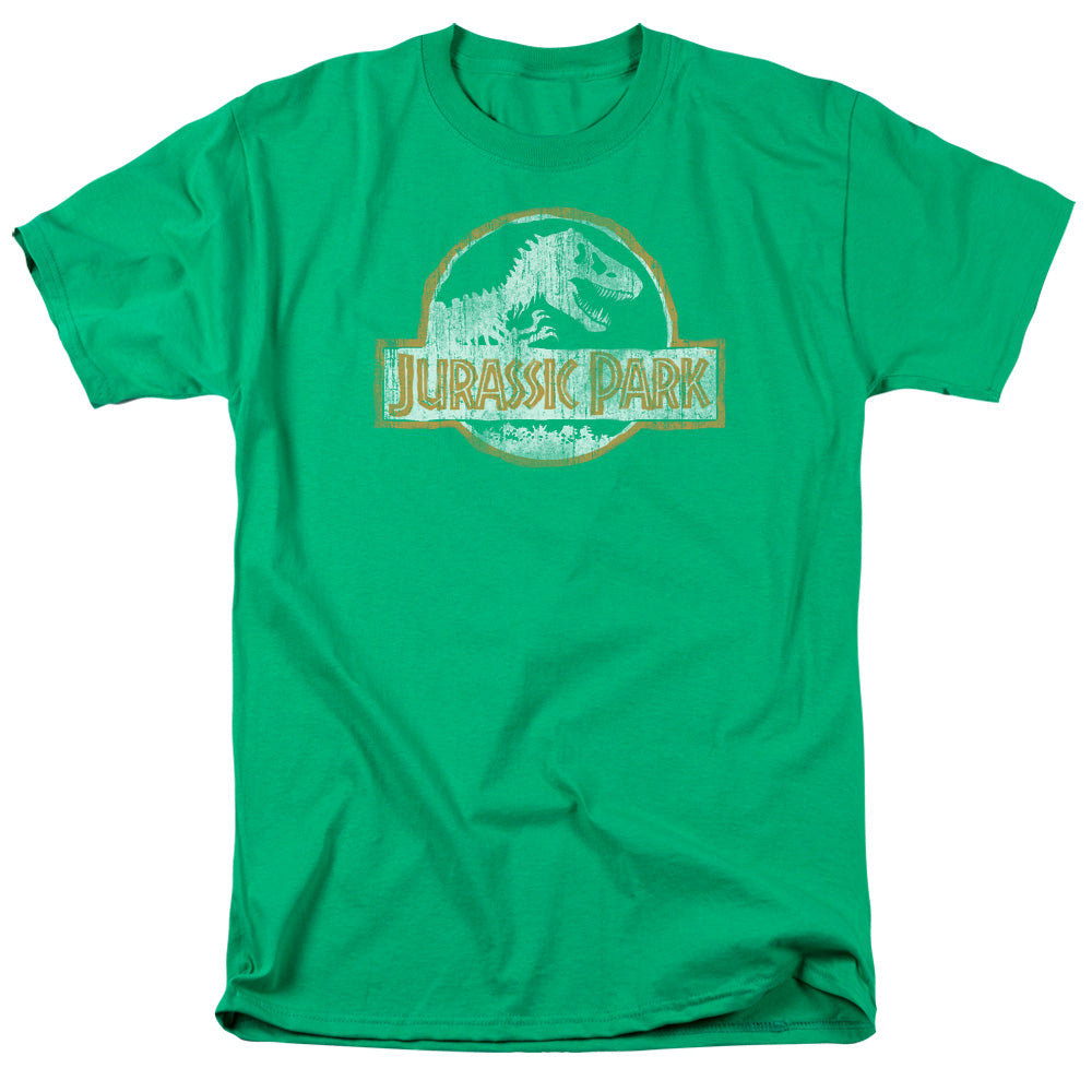 Jurassic Park JP Orange Men's 18/1 Cotton Short-Sleeve T-Shirt