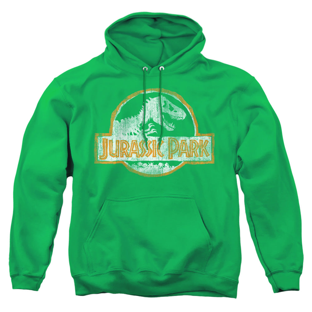 Jurassic Park JP Orange Men's Pull-Over 75 25 Poly Hoodie