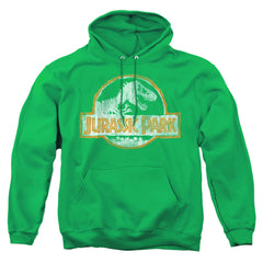 Jurassic Park JP Orange Men's Pull-Over 75 25 Poly Hoodie