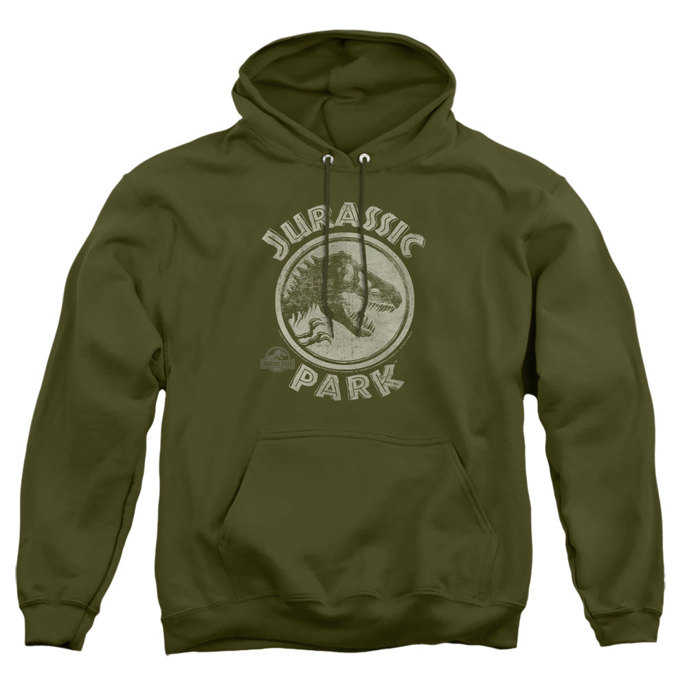 Jurassic Park JP Stamp Men's Pull-Over 75 25 Poly Hoodie