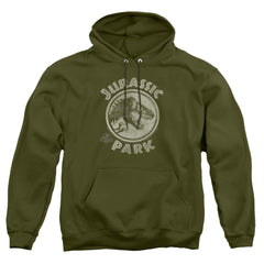 Jurassic Park JP Stamp Men's Pull-Over 75 25 Poly Hoodie