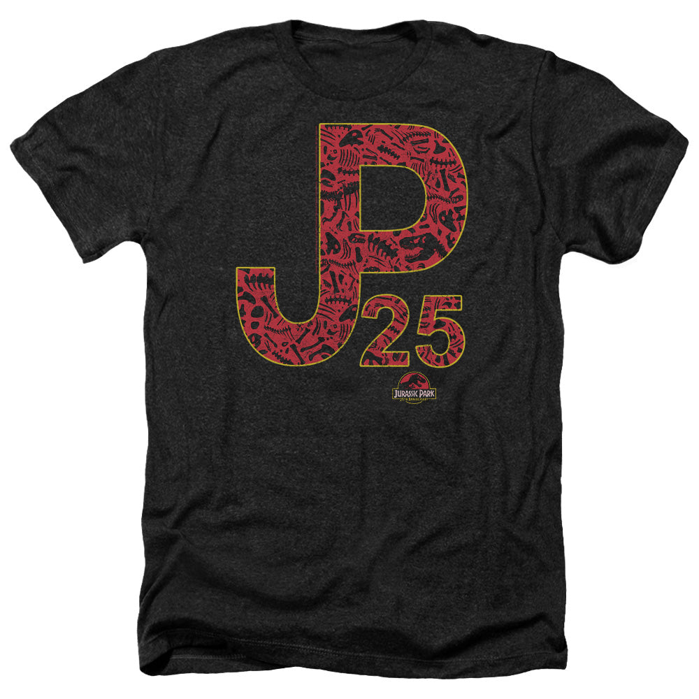 Jurassic Park JP25 Men's 30/1 Heather 60 40 Poly Short-Sleeve T-Shirt