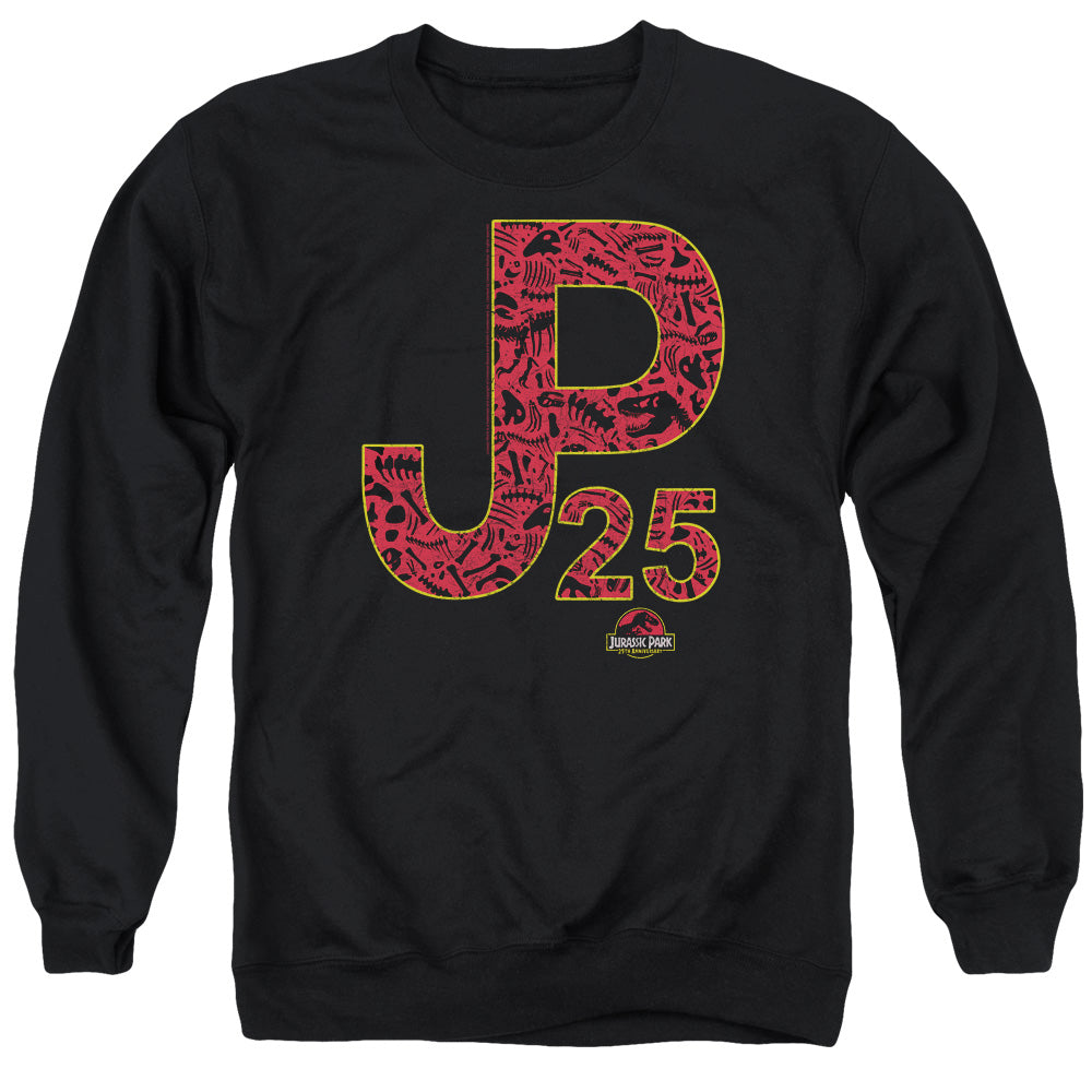 Jurassic Park JP25 Men's Crewneck 50 50 Poly Long-Sleeve T-Shirt