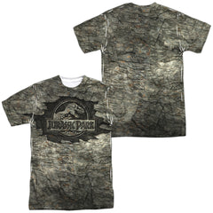 Jurassic Park Jurassic Stone (Front/Back Print) Men's Regular Fit Polyester Short-Sleeve T-Shirt
