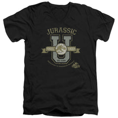 Jurassic Park Jurassic U Men's 30/1 Cotton Slim V-Neck T-Shirt