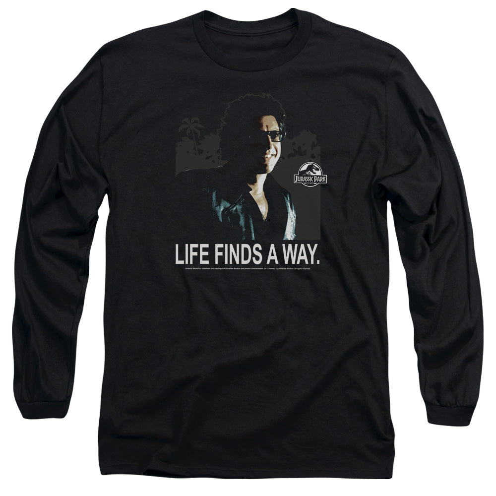 Jurassic Park Life Finds A Way Men's 18/1 Cotton Long-Sleeve T-Shirt