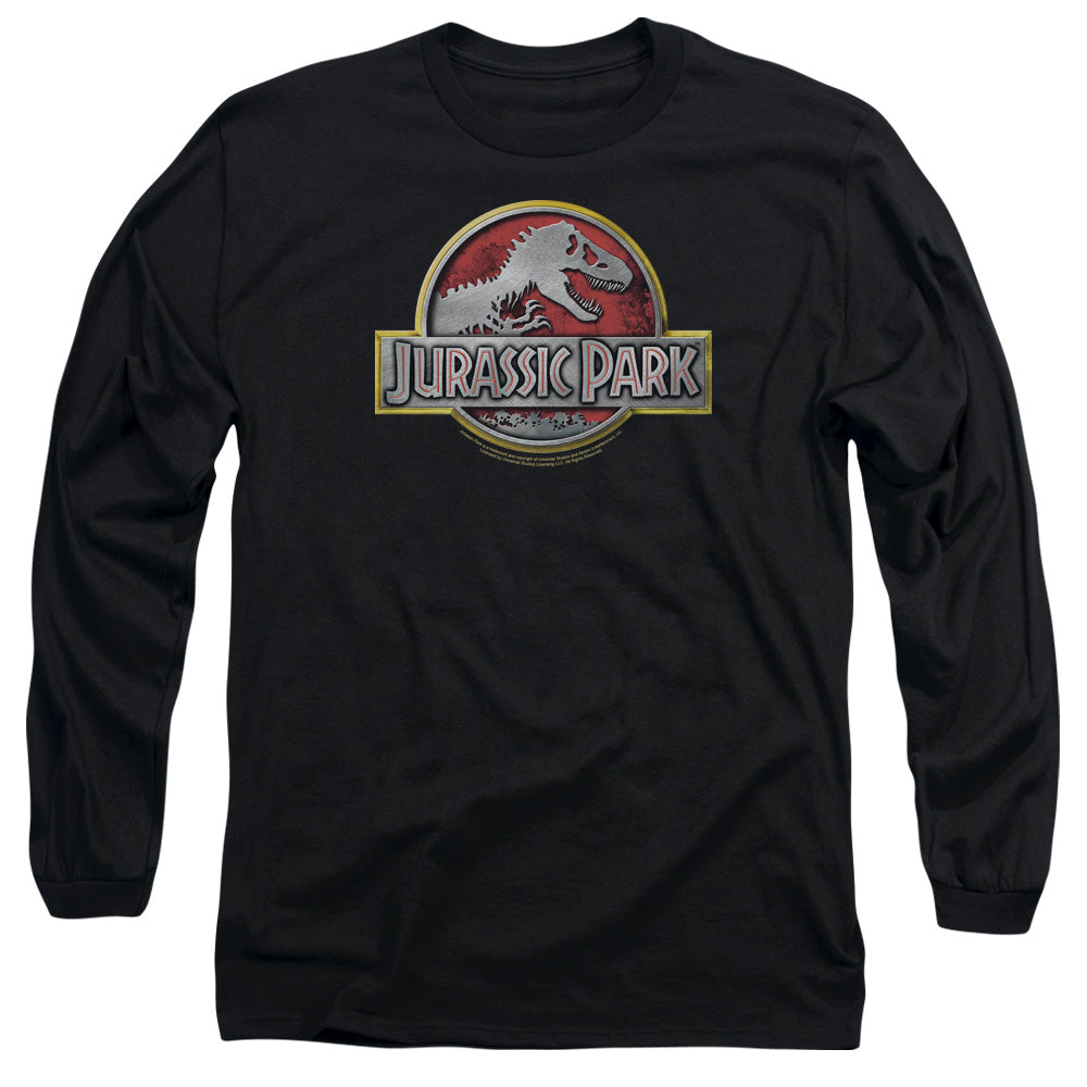 Jurassic Park Logo Men's 18/1 Cotton Long-Sleeve T-Shirt