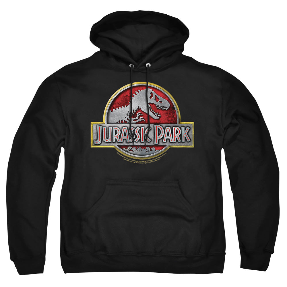 Jurassic Park Logo Men's Pull-Over 75 25 Poly Hoodie
