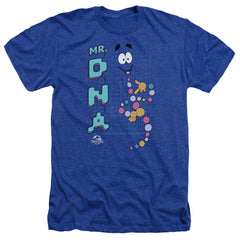 Jurassic Park Mr Dna Men's 30/1 Heather 60 40 Poly Short-Sleeve T-Shirt