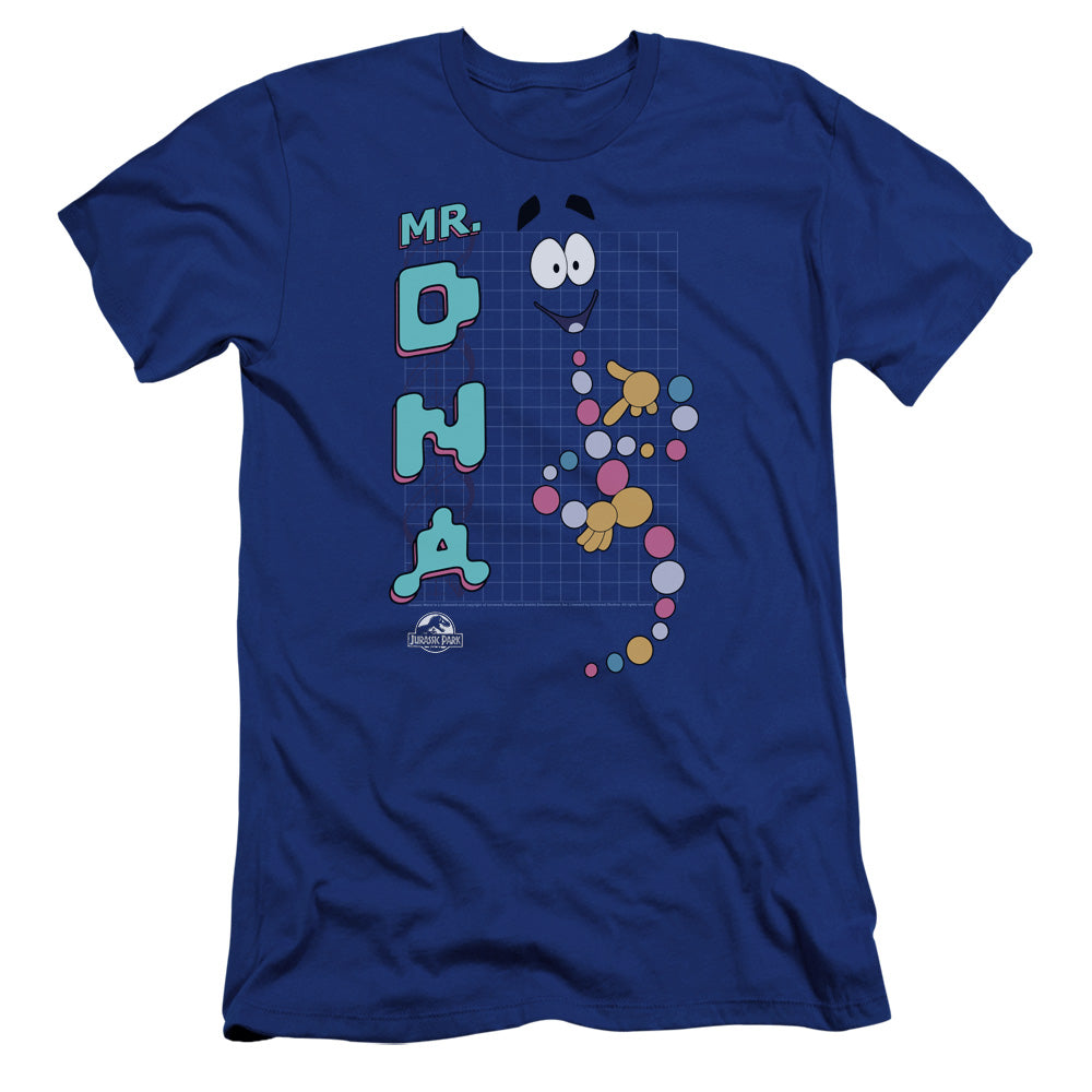 Jurassic Park Mr Dna Men's Ultra-Soft 30/1 Cotton Slim Short-Sleeve T-Shirt