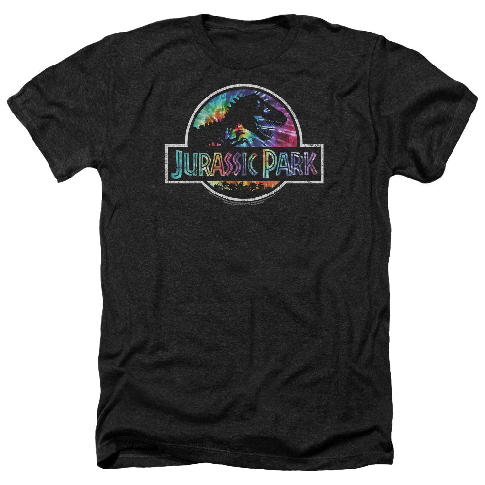 Jurassic Park Prehistoric Groove Men's 30/1 Heather 60 40 Poly Short-Sleeve T-Shirt