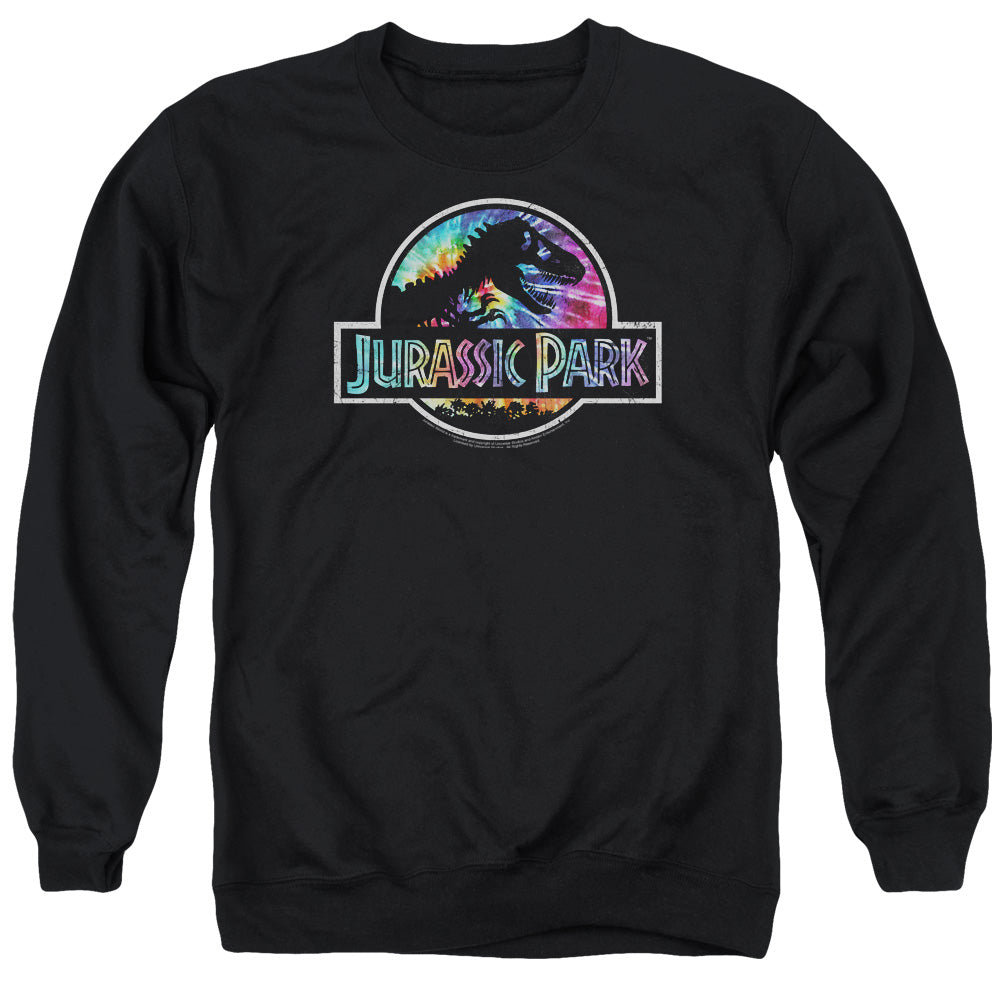 Jurassic Park Prehistoric Groove Men's Crewneck 50 50 Poly Long-Sleeve T-Shirt