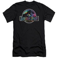 Jurassic Park Prehistoric Groove Men's Ultra-Soft 30/1 Cotton Slim Short-Sleeve T-Shirt
