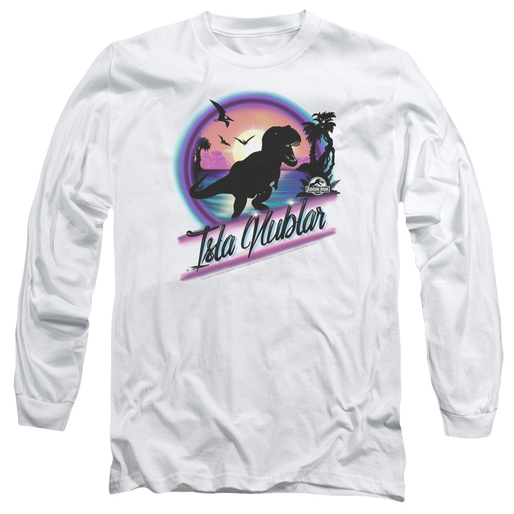Jurassic Park Prehistoric Walk Men's 18/1 Cotton Long-Sleeve T-Shirt