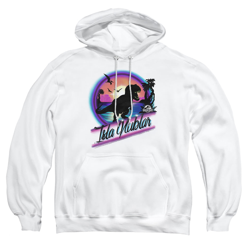 Jurassic Park Prehistoric Walk Men's Pull-Over 75 25 Poly Hoodie