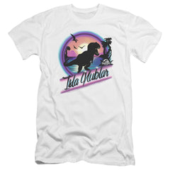 Jurassic Park Prehistoric Walk Men's Ultra-Soft 30/1 Cotton Slim Short-Sleeve T-Shirt