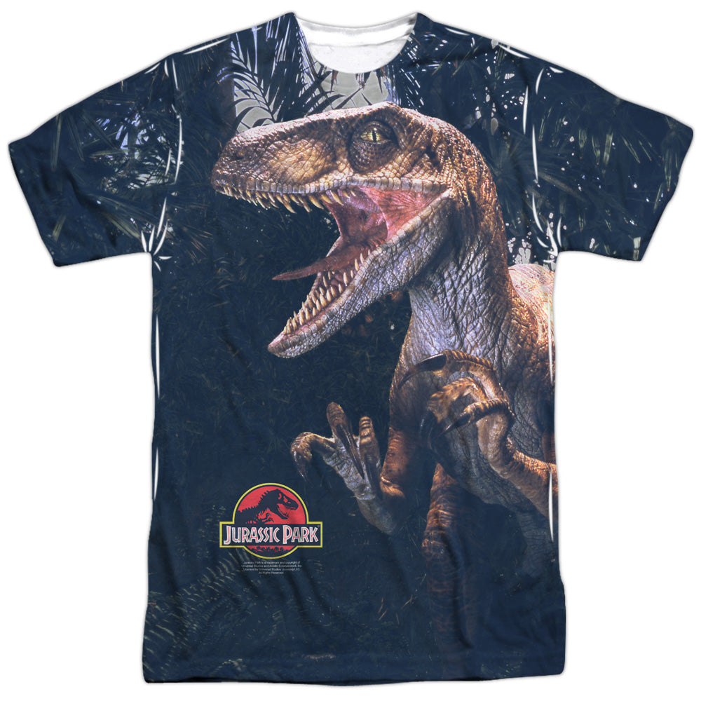 Jurassic Park Raptors Men's Regular Fit Polyester Short-Sleeve T-Shirt