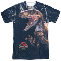 Jurassic Park Raptors Men's Regular Fit Polyester Short-Sleeve T-Shirt