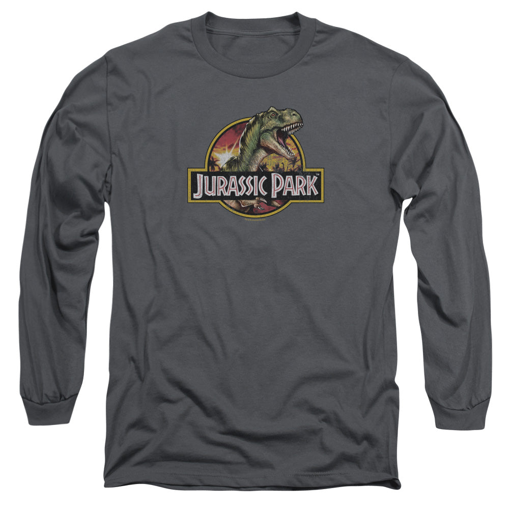Jurassic Park Retro Rex Men's 18/1 Cotton Long-Sleeve T-Shirt