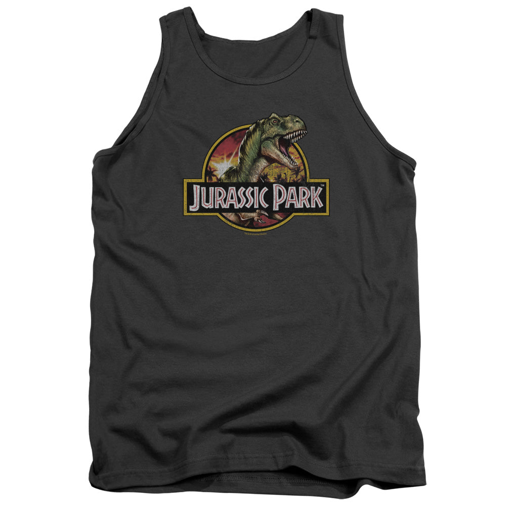 Jurassic Park Retro Rex Men's 18/1 Cotton Tank Top