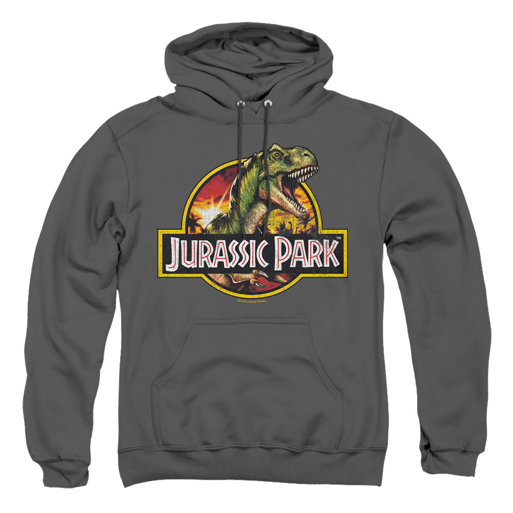 Jurassic Park Retro Rex Men's Pull-Over 75 25 Poly Hoodie