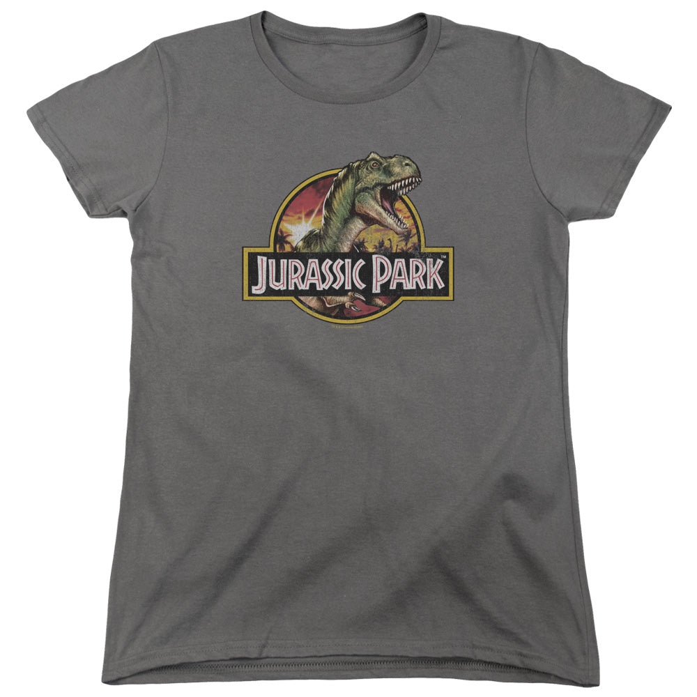 Jurassic Park Retro Rex Women's 18/1 Cotton Short-Sleeve T-Shirt