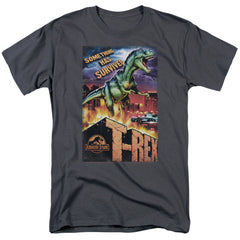Jurassic Park Rex In The City Men's 18/1 Cotton Short-Sleeve T-Shirt