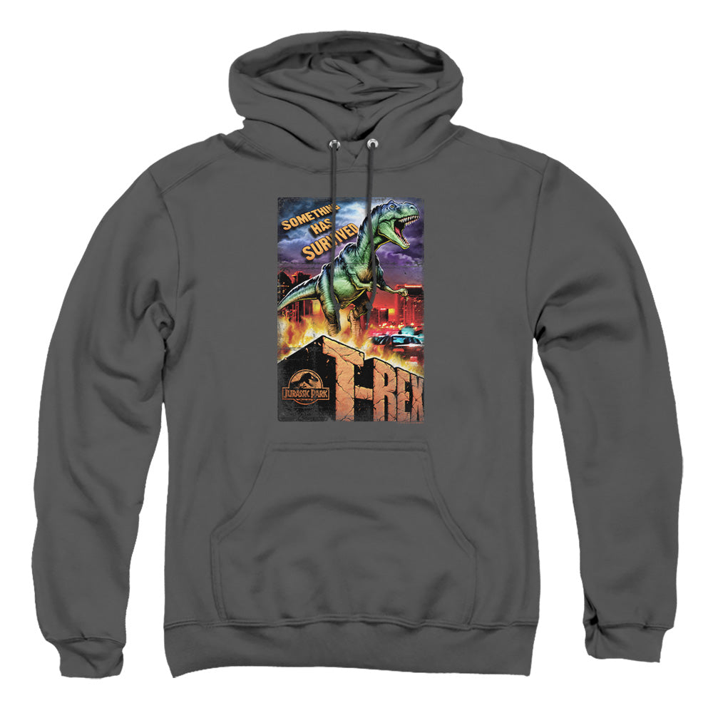 Jurassic Park Rex In The City Men's Pull-Over 75 25 Poly Hoodie